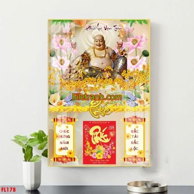 Mua file ảnh gốc File in tranh đốc lịch tết block lịch FL178 (chất lượng cao)