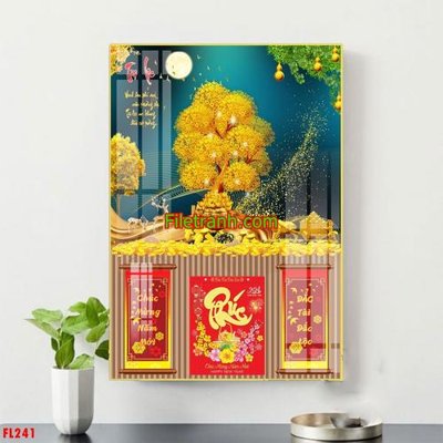 File gốc File in tranh đốc lịch tết block lịch FL241 (chuẩn màu) cho in offset