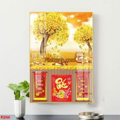 File gốc File in tranh đốc lịch tết block lịch FL244 (trang trí) phòng trẻ em