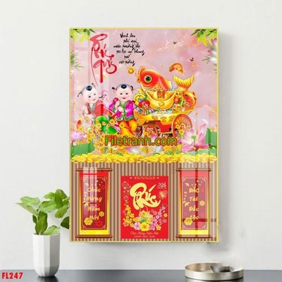 File PSD File in tranh đốc lịch tết block lịch FL247 (gốc) cho in quảng cáo