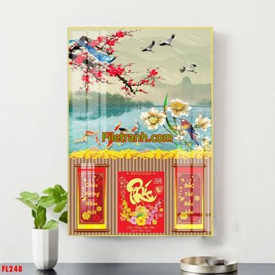 File gốc in tráng gương File in tranh đốc lịch tết block lịch FL248 chi tiết