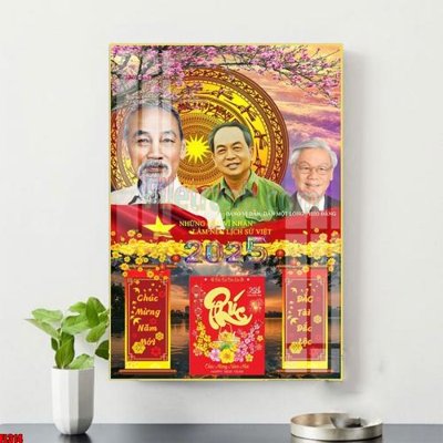 File in trần File in tranh đốc lịch tết 2025 block lịch bác hồ bác giáp bác trọng FL314 (file gốc) chủ đề vũ trụ