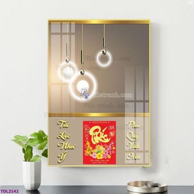 File tranh File in đốc lịch tết block lịch TDL2142 (gốc) in vải canvas