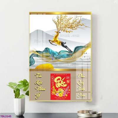 File gốc File in đốc lịch tết block lịch TDL2145 (chủ đề hiện đại) trang trí