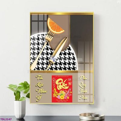 File gốc File in đốc lịch tết block lịch TDL2147 (trang trí) cho phòng khách