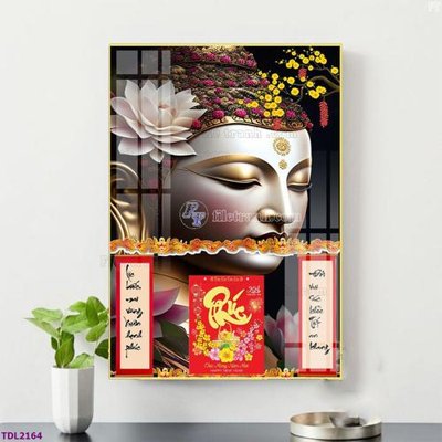 File tranh trang trí File in đốc lịch tết block lịch TDL2164 (file gốc)