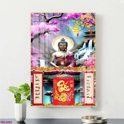 File in trần File in đốc lịch tết block lịch TDL2202 (bản gốc 3D) sống động