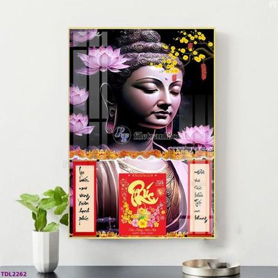 File tranh File in đốc lịch tết block lịch TDL2262 (bản gốc) in canvas