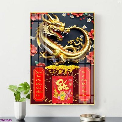 File ảnh File in đốc lịch tết block lịch TDL2303 (gốc) cho trang trí nhà hàng