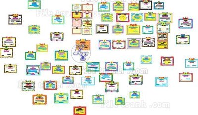 File tranh in trần 3D 35+ Giay khen file corel (10) (ảnh gốc)