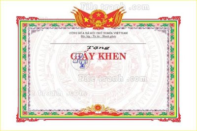 File tranh 35+ Giay khen file corel (18) (bản gốc) in lụa 5D