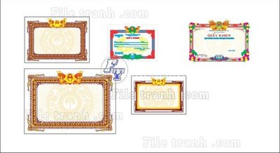 Tải file tranh gốc 35+ Giay khen file corel (21) chất lượng cao