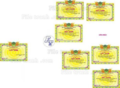 Download file gốc 35+ Giay khen file corel (22) (in mica) 3D