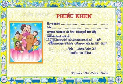 Ảnh gốc 35+ Giay khen file corel (3) (độ nét cao) in tráng gương