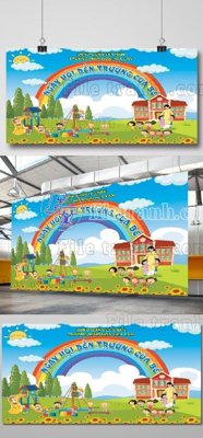 File gốc 4+ Backdrop ngay hoi cua be photoshop (2) (in tráng gương) nghệ thuật