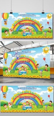 File gốc 4+ Backdrop ngay hoi cua be photoshop (3) (in lụa) trang trí tường