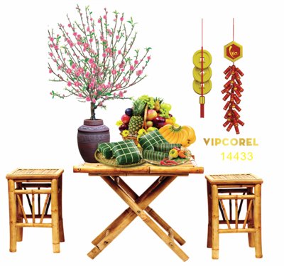 Tải file Bàn mâm ngũ quả ngày tết trang trí tiểu cảnh tết 2025 (gốc) để in ấn ngay