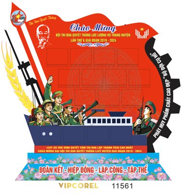 Tải file Báo tường chào mừng lực lượng Vũ Trang vector #6 (gốc) để in ấn ngay