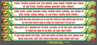 File tranh ảnh gốc Băng rôn An toàn thực phẩm năm 2024 corel dùng cho in khổ lớn