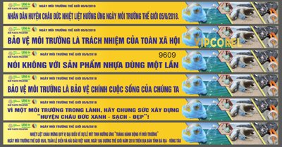 File ảnh Băng rôn Nhiệt liệt hưởng ứng ngày môi trường thế giới (gốc) in Hiflex
