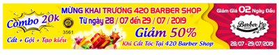 Download file Băng rôn khai trương Barber shop file corel (gốc) in mica ốp bếp