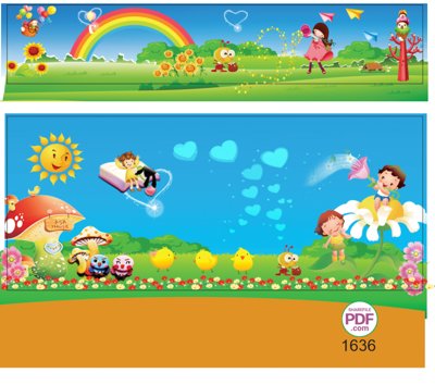 File tranh quảng cáo Băng rôn tranh ảnh trang trí mầm non #16 file PDF & CDR (download file gốc)