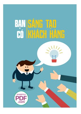 File gốc Bạn có sáng tạo bạn có khách hàng file vector PDF (in tráng gương) hiện đại