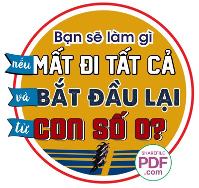 File gốc Bạn sẽ làm gì nếu mất đi tất cả và bắt đầu lại từ con số 0 (in lụa) họa tiết 3D