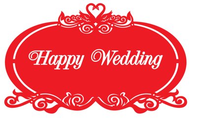 File tranh gốc Bảng mẫu CNC Happy Wedding file corel chủ đề hiện đại
