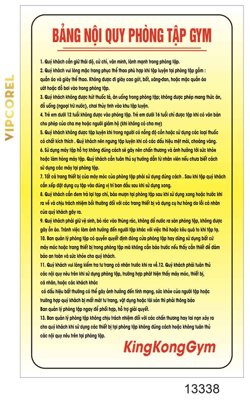 Tệp tin gốc Bảng nội quy phòng tập GYM vector file corel (chất lượng cao) Bảng nội quy phòng tập GYM vector file corel