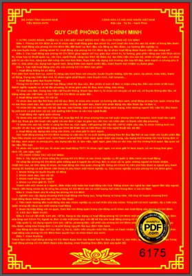 File tranh Bảng quy chế phòng Hồ Chí Minh file corel (bản gốc) trang trí văn phòng