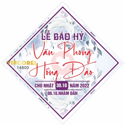 File tranh Bảng tên Lễ Báo Hỷ đám cưới đẹp 2025 file corel (bản gốc) treo quán cafe