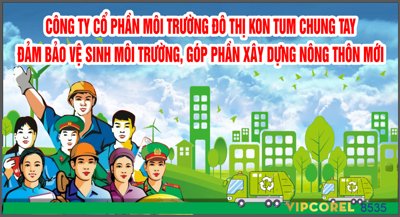 File tranh gốc Bảo vệ sinh mô trường và xây dựng nông thôn mới (bản quyền) độc đáo