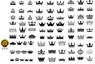 Tải file Bộ Vector Vương miện file thiết kế Corel (gốc) in tranh tráng gương