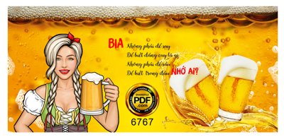 File gốc BIA không phải để say để biết đắng cay là gì (ảnh rõ nét) để in