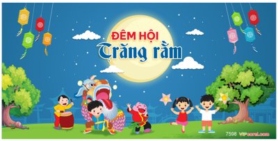 File ảnh Backdrop Đêm Hội Trăng Rằm 2023 #4 file corel (gốc) in backdrop sự kiện
