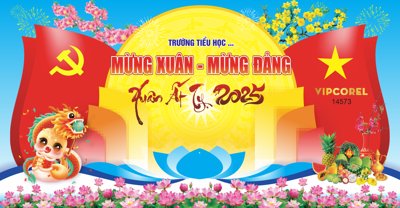 Tải file Backdrop Chúc mừng năm mới 2025 #219 file corel (ảnh gốc) in gạch 3D