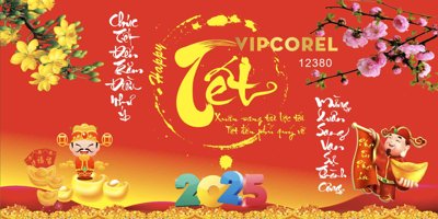 File gốc Backdrop Chúc mừng năm mới 2025 vector corel #106 (trang trí) phòng ngủ