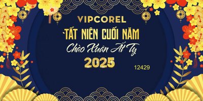 File tranh Backdrop Chúc mừng năm mới 2025 vector corel #155 (ảnh gốc) độ nét vượt trội