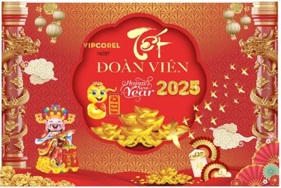 Mua file gốc Backdrop Chúc mừng năm mới 2025 vector corel #162 (chất lượng) tại Filetranh.com