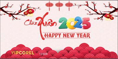 Tải file Backdrop Chúc mừng năm mới 2025 vector corel #34 (gốc) in ấn ngay lập tức