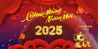 Tải về hình ảnh gốc Backdrop Chúc mừng năm mới 2025 vector corel #39 sắc nét