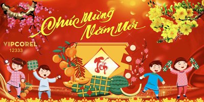 File in trần Backdrop Chúc mừng năm mới 2025 vector corel #59 (bản gốc) đại dương