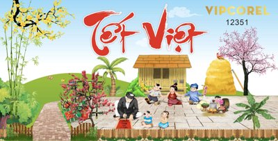 File gốc Backdrop Chúc mừng năm mới 2025 vector corel #77 (dành cho quảng cáo)