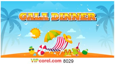 File PSD Backdrop Gala Dinner mùa hè rực lửa #2 (nguyên gốc) chất lượng cao