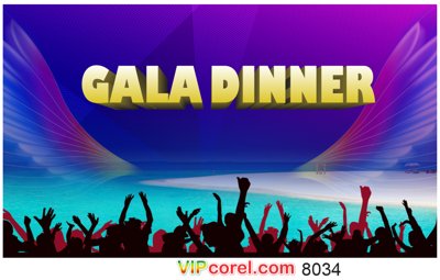 File PSD Backdrop Gala Dinner mùa hè rực lửa #5 (gốc) cho in quảng cáo