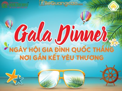 File gốc Backdrop Gala dinner Ngày hội gia đình file CDR (thiết kế) độc quyền