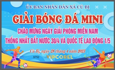 File ảnh gốc Backdrop Giải bóng đá mini 2024 chào mừng (chuyên in mica)