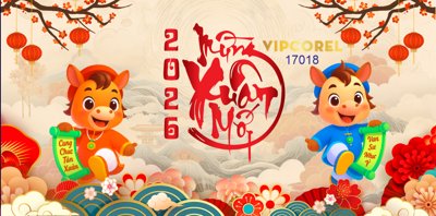 File tranh Backdrop Happy New Year 2026 file corel #25 (gốc) chủ đề thiên nhiên