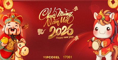 Download file gốc Backdrop Happy New Year 2026 file corel #42 (in lụa) cao cấp
